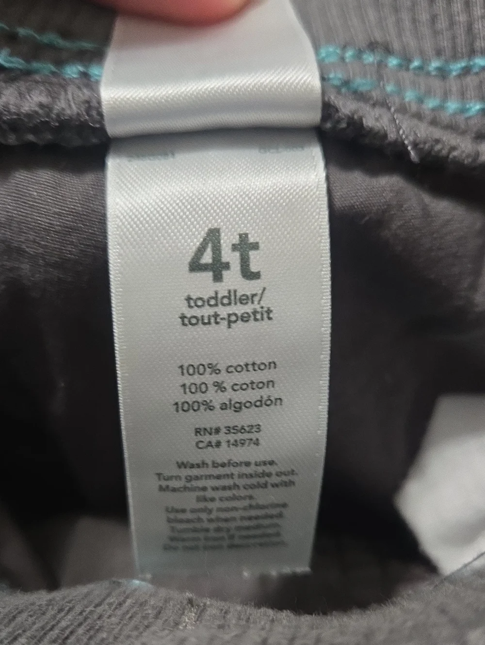 Carters Grey pull on pants